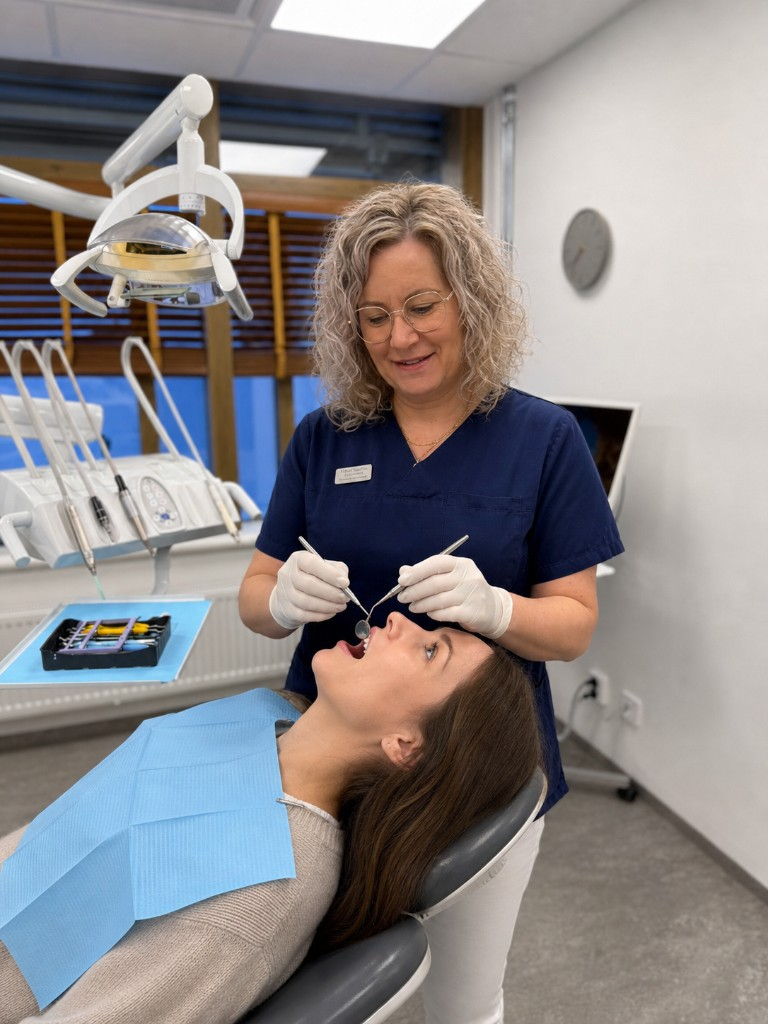 Undersökning på kliniken